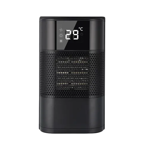 Mini Desktop Space Heater Ceramic Fast Heating Electric Heater With LED Digital Display Touch Control For Office Bedroom