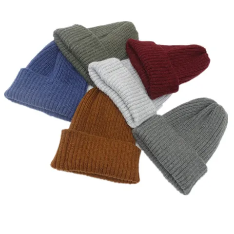 Damen Winter Strickmütze Verdickt Fleece Gefüttert Mütze Koreanischer Stil Warme Spitze Krone Rippenstrick Beanie Für Kalte Tage