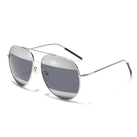 SS150 Oversized Polarized Aviator Sunglasses For Men Women Metal Frame UV400 Protection Street Cool Hip Hop Mirror Lens Eyewear