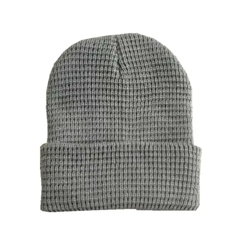 Unisex Waffelstrick Beanie Mütze Verdickte Warme Ananasmuster Winter Einfarbig Acryl Umschlagmütze Für Outdoor Sport