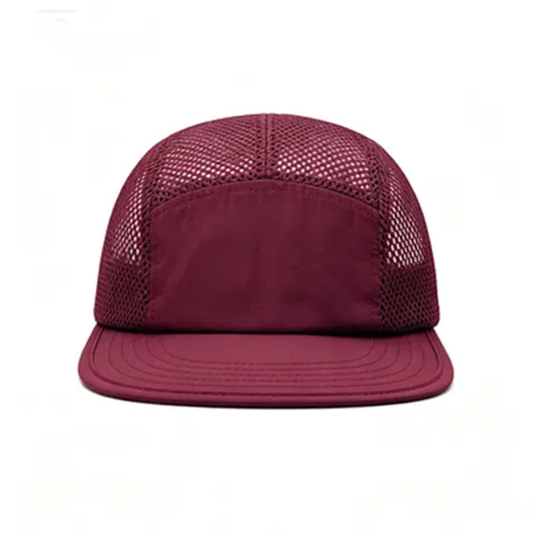 Unisex 5-Panel Mesh Baseball Cap Breathable Workwear Style Trucker Hat For Summer Outdoor Camping Sports Sun Protection