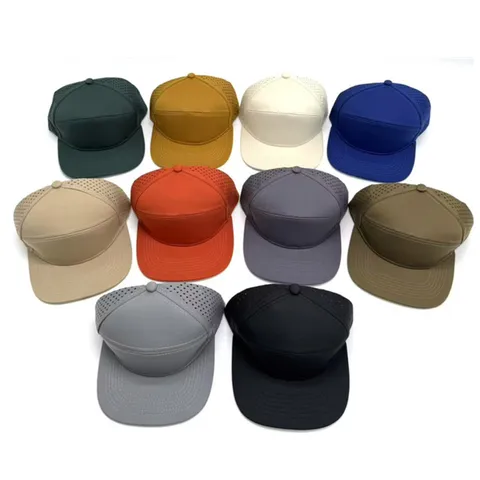 Unisex Laserperforiert Baseballkappe Polyester Atmungsaktiv Sonnenschutz Flache Krempe Hut Outdoor Sport Verstellbar Kappe