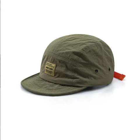 Retro 5 Panel Short Brim Baseball Cap Unisex Quick Dry Polyester Adjustable Sport Trucker Hat Outdoor Casual Sun Hat