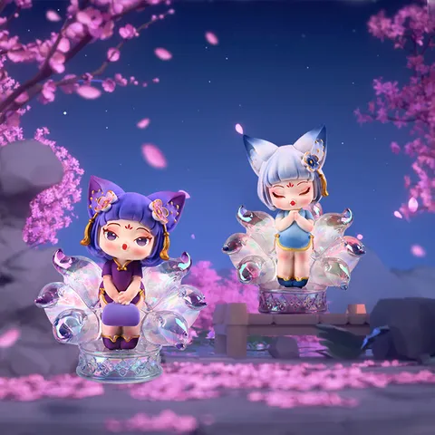 Chinese Style Mood Little Fortune Immortal Blind Box Resin Figure Cartoon Trend Play Desktop Ornament Birthday Gift For Kids