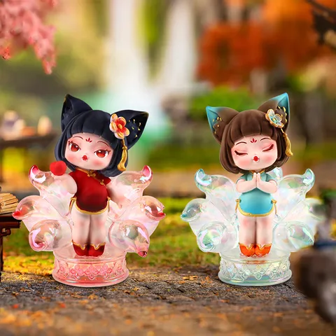 Chinese Style Mood Little Fortune Immortal Blind Box Resin Figure Cartoon Trend Play Desktop Ornament Birthday Gift For Kids