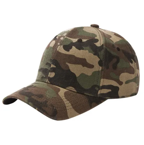Casquette de Baseball Unisexe Camouflage en Maille Protection Solaire Respirante Outdoor Trucker Hat Homme Femme Polyester