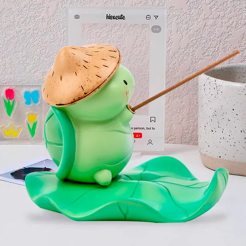 Creative Resin Animal Phone Stand Wishing Turtle Frog Desktop Ornament Stress Relief Lazy Tablet Holder Office Decor Gift