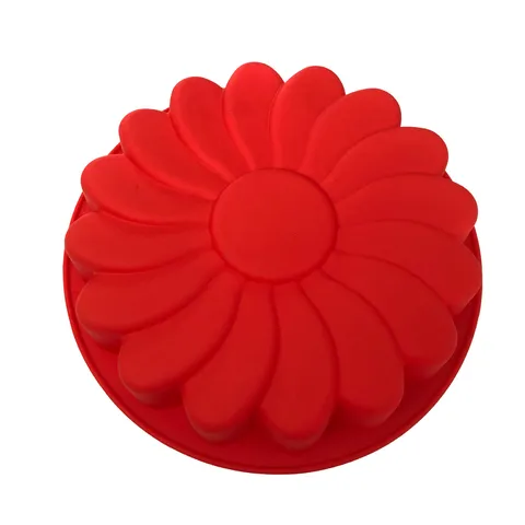 Molde de Silicona Redondo de Girasol para Tartas Bandeja para Hornear Antiadherente para Mousse Muffin Utensilios de Cocina
