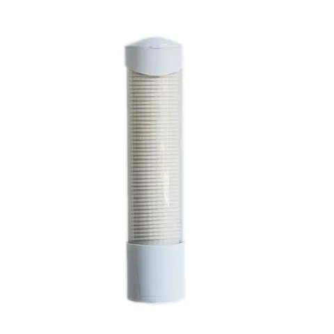 Dispensador de Vasos de Papel Desechables Montado en la Pared Portavasos de Plástico Estante de Almacenamiento a Prueba de Polvo