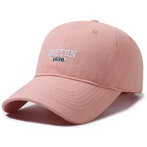 Vintage Boston 1630 Embroidery Baseball Cap For Men Women Large Head Deep Crown Cotton Adjustable Dad Hat