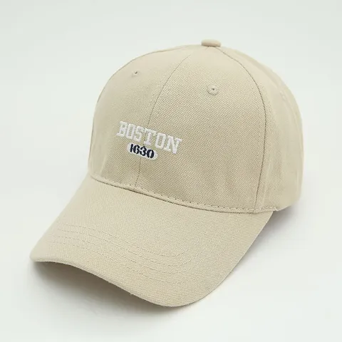 Vintage Boston 1630 Embroidery Baseball Cap For Men Women Large Head Deep Crown Cotton Adjustable Dad Hat