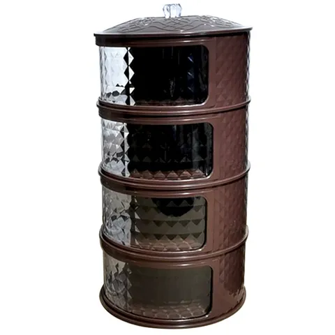 Cubierta de Alimentos Térmica A Prueba de Polvo Multicapa Patrón de Diamante Transparente Protector de Almacenamiento de Platos Organizador de Cocina