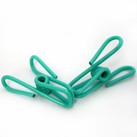 Pinzas Multiusos de Alambre Metálico Coloridas con Recubrimiento de PVC Clips de Sellado para Bolsas de Comida Ropa Toallas Viaje