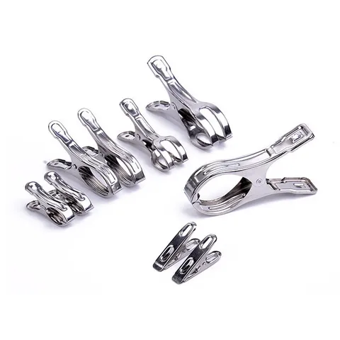 Multifunctional Stainless Steel Clothes Pins Windproof Quilt Clips Heavy Duty Metal Laundry Clothespins For Home Use
