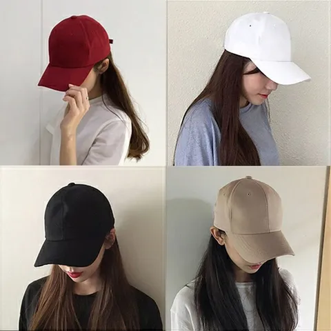Einfarbig Baseballkappe Für Herren Damen Verstellbar Sonnenschutz Outdoor Sport Gebogene Krempe Atmungsaktiv Casual Entenzunge Hut