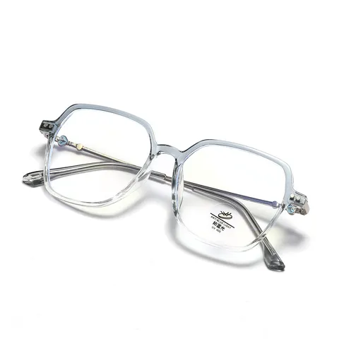 Oversized Square Glasses Frames Blue Light Blocking Retro Clear Candy Color Eyewear Fashion Large Frame Glasses For Unisex