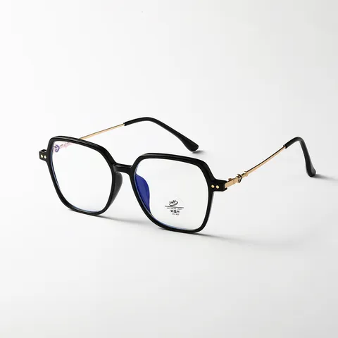 Oversized Square Glasses Frames Blue Light Blocking Retro Clear Candy Color Eyewear Fashion Large Frame Glasses For Unisex