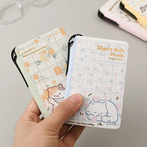 Cute Cat Pocket Notebook Portable Mini Memo Pad Small Diary Writing Book Student Daily Journal