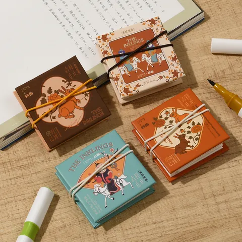 Kids Mini Coloring Book Portable Accordion Sketchbook Traditional Chinese Style Drawing Notebook Pocket Graffiti Book
