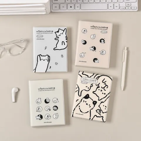 Schattig Kattenmotief Zaknotitieboekje Studentenjournaal Kantoorartikelen Zachte Kaft Dagelijks Dagboek Notitieboekje Planner Kantoorartikelen