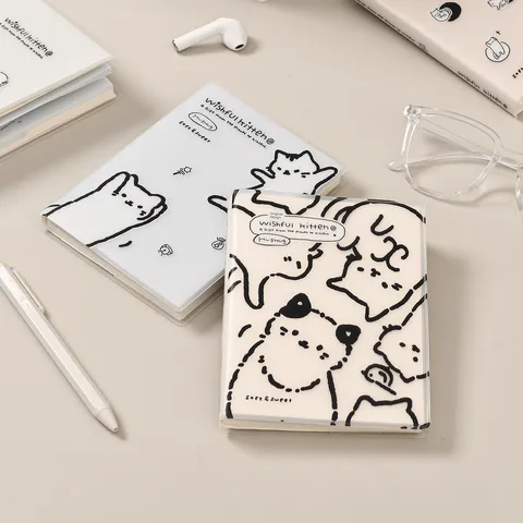 Schattig Kattenmotief Zaknotitieboekje Studentenjournaal Kantoorartikelen Zachte Kaft Dagelijks Dagboek Notitieboekje Planner Kantoorartikelen