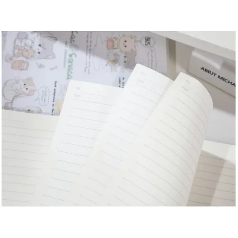 Quaderno di scrittura per studenti di gatto dei cartoni animati carino con copertina in PVC stile INS coreano