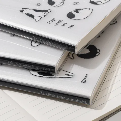 B5 Carino Gatto Design Rigato Diario Studente Taccuino Pianificatore Quotidiano Scuola Ufficio