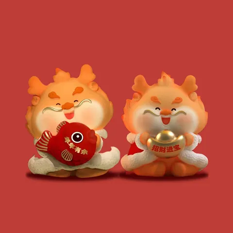 Cartoon Dragon Piggy Bank Vinyl Lucky Mascot Dragon Ornament Large Coin Savings Jar For Kids New Year Gift Desktop Home Decor