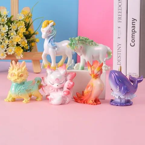 Ancient Mythical Beasts Blind Box Creative Mythological Legend Figurine Mystery Box Art Toy Desktop Ornament For Graduation Gift