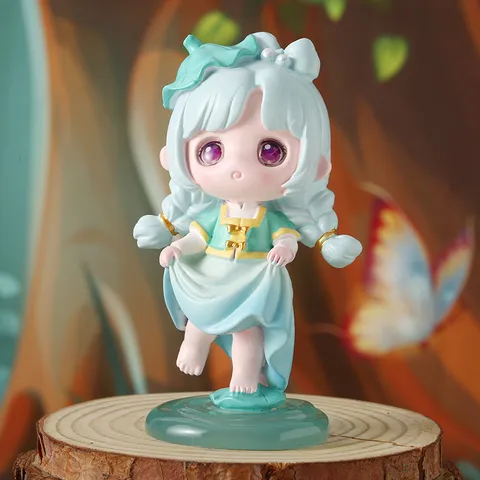 Cartoon Anime Resin Blind Box Mystery Figure Ornaments Chibi Girl Lucky Surprise Box Desk Decoration Birthday Gift For Kids Friends