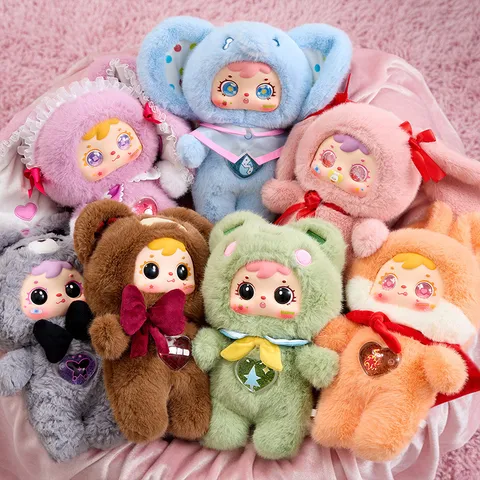 Samuel Mood Candy 400% Blind Box Plush Figure Bunny Bear Cartoon Art Toy Collectible Decor Gift