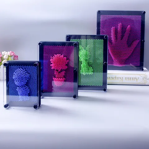 Sculpture de Tableau d'Art 3D Clone Pin Impression en Acrylique Jouet Pinart Ornement de Bureau Décor de Maison et Bureau Cadeau