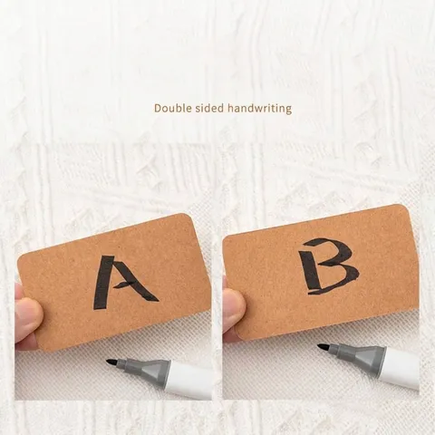 Colorful Blank Flash Cards Thickened Rounded Corner Wood Pulp Cardboard For DIY Vocabulary Learning Memo Message Stationery