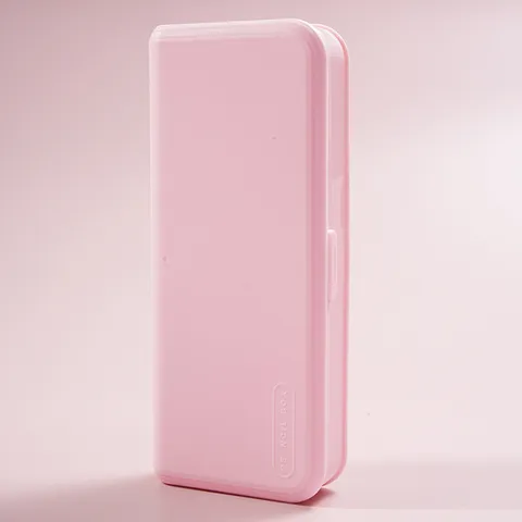 Astuccio per Matite Doppio Strato Multifunzionale in Plastica Scatola di Immagazzinaggio per Cancelleria di Grande Capacità per Studenti Ragazzi Ragazze Scuola Semplice Carino Pen Box