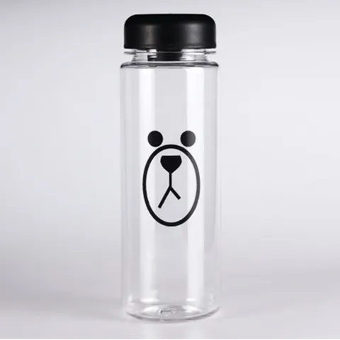 My Bottle Creatief Plastic Beker Klar Transparant Lekvrij Waterfles Effen Kleur Bedrukt Letter Direct Drinktype Reisbeker Voor Outdoor Sporten Kantoor Dagelijks Volwassenen Unisex