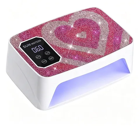 Professional UV LED Nail Lamp Sun Mate 90 Heart Rhinestone Nail Dryer Timer Setting Phototherapy Machine For Manicure Salon