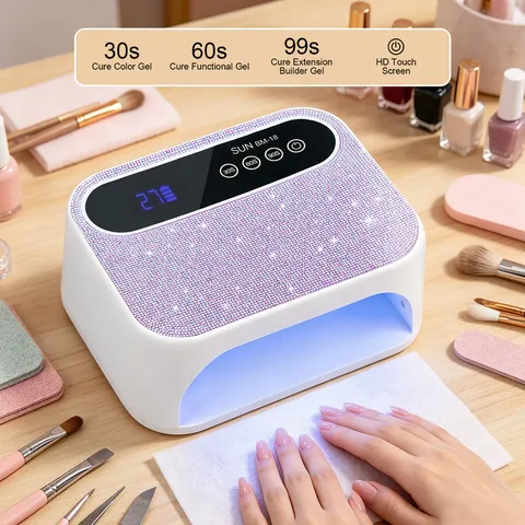 Professional 168W High Power LED UV Nail Lamp For Gel Polish Rhinestone Studded Sun BM-18 Manicure Dryer Machine With 3 Timers