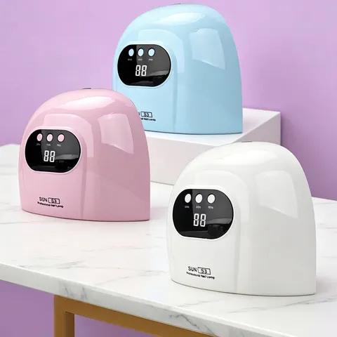 Mini Lámpara de Uñas Profesional S3 USB UV LED Máquina Secadora de Uñas Portátil Luz de Curado de Esmalte en Gel Con Pantalla LCD Tres Temporizadores