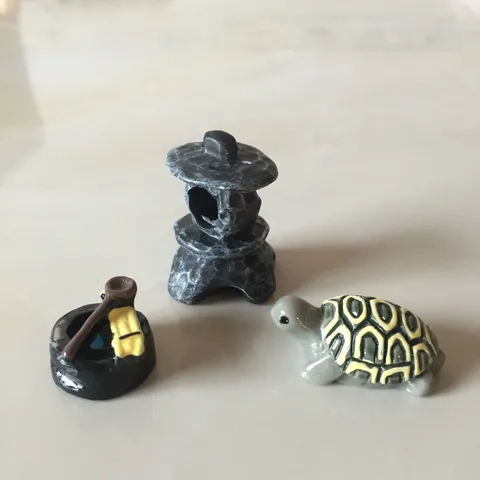 Cute Resin Animal Miniature Figurine Micro Landscape Ornaments Cartoon Pig Duck Frog Turtle Elephant Desk Plant Pot Decor Bonsai DIY Craft Accessory Set