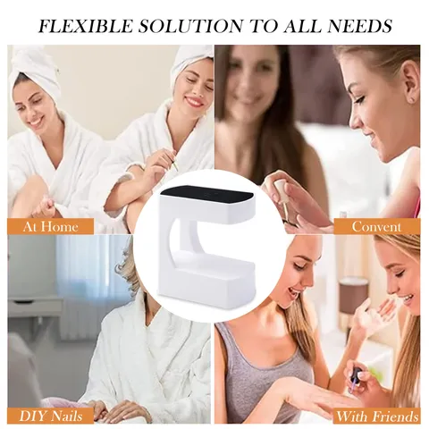 Mini UV LED Nail Lamp Portable USB Nail Dryer With Digital Display Timer 6 LED Beads For Gel Polish Nail Art Tools Q8