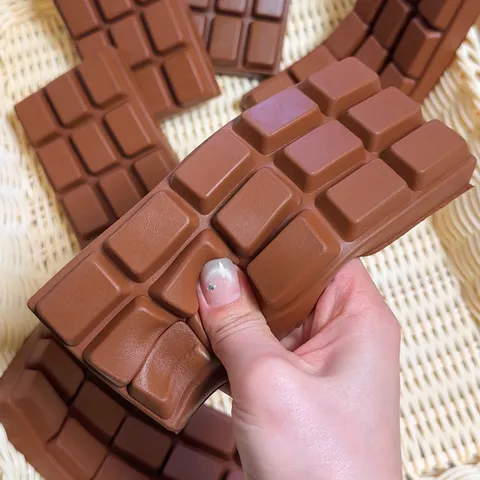 Simulation Chocolate Bar And Butter Stick Squishy Toys Slow Rebound PU Decompression Toys Soft Food Model Sensory Stress Relief Toys