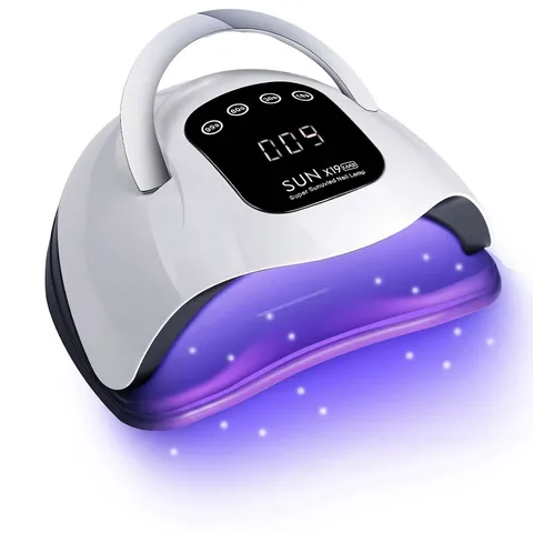Professional UV LED Nail Lamp High Power Gel Polish Dryer With Timer Sensor Digital Display For Manicure Salon Home X19 Max