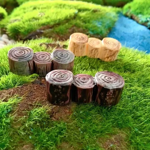Miniature Resin Tree Stump Bridge Pier For Moss Micro Landscape Fairy Garden Accessories Bonsai DIY Decor Ornaments