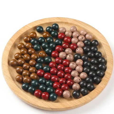 Natürliche Kräuter Fünf Elemente Lose Perlen Antiker Stil Buddhistische Gebetsperlen Zubehör Handgefertigte Kräuterperlen DIY Schmuck
