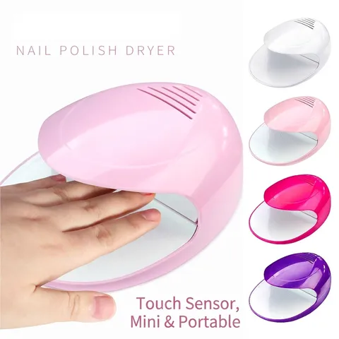 Portable Nail Polish Dryer Mini Battery Operated Air Fan Drying Machine For Regular Polish Women Kids DIY Manicure Tools