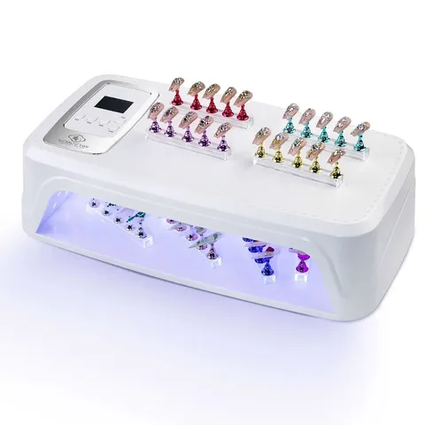 Professional UV LED Nail Lamp High Power Dual Light Source 96 LEDs Large Space Nail Dryer For Press On Nails Manicure Machine With LCD Display