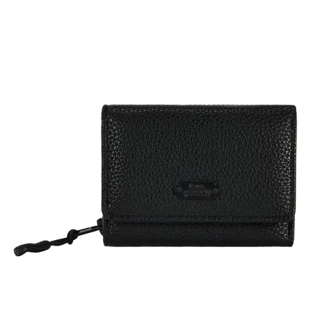 Portefeuille Classique pour Femme Motif Lychee Tri-plié en Cuir PU Élégant Petit Porte-cartes de Crédit et Monnaie