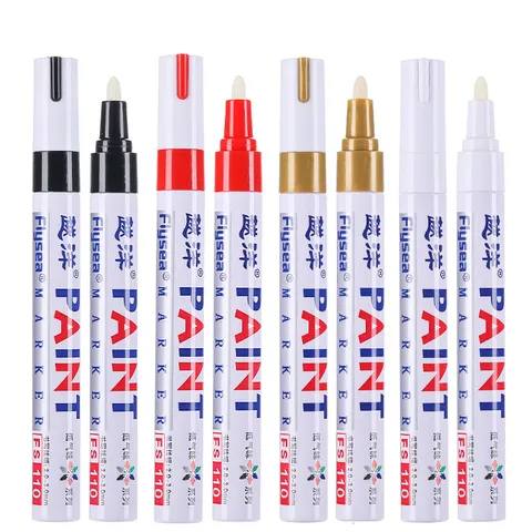 Colorful Metal Paint Marker Waterproof Permanent Graffiti Pen For DIY Rock Wood Glass Ceramic Plastic Metal Repair
