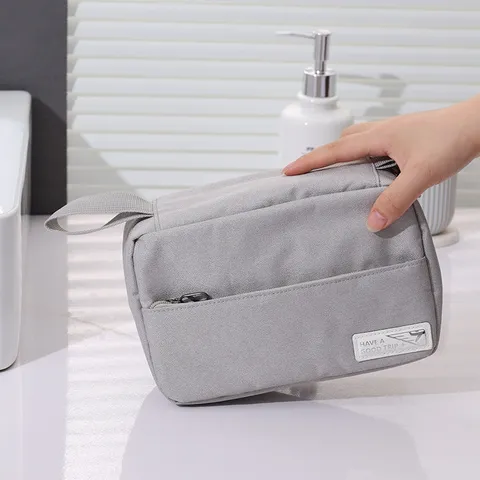 Reise Kulturbeutel Mehrschichtige Faltbare Tragbare Kosmetik Tasche Wasserdichter Oxford Stoff Make-up Etui Für Damen Herren