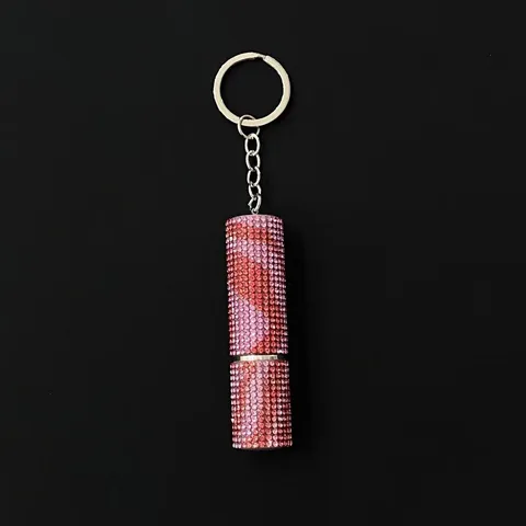 Rhinestone Perfume Atomizer Keychain Portable Mini Travel Refillable Spray Bottle Sparkly Bag Pendant Luxury Accessory